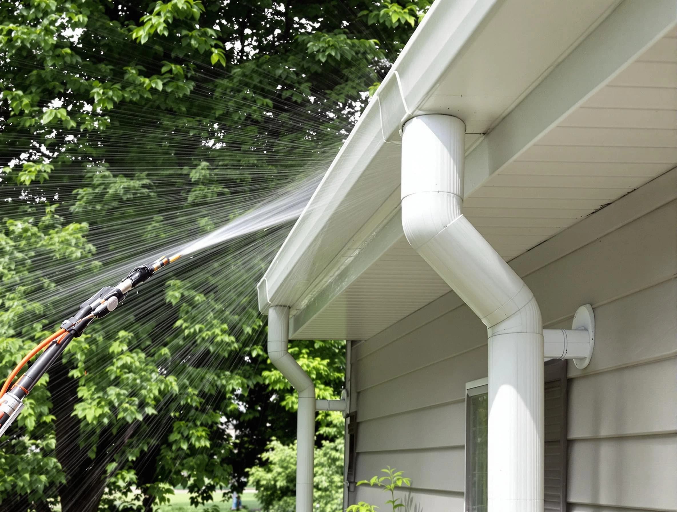 Cleared gutters by Euclid Roofing Company for a clean drainage system in Euclid, OH