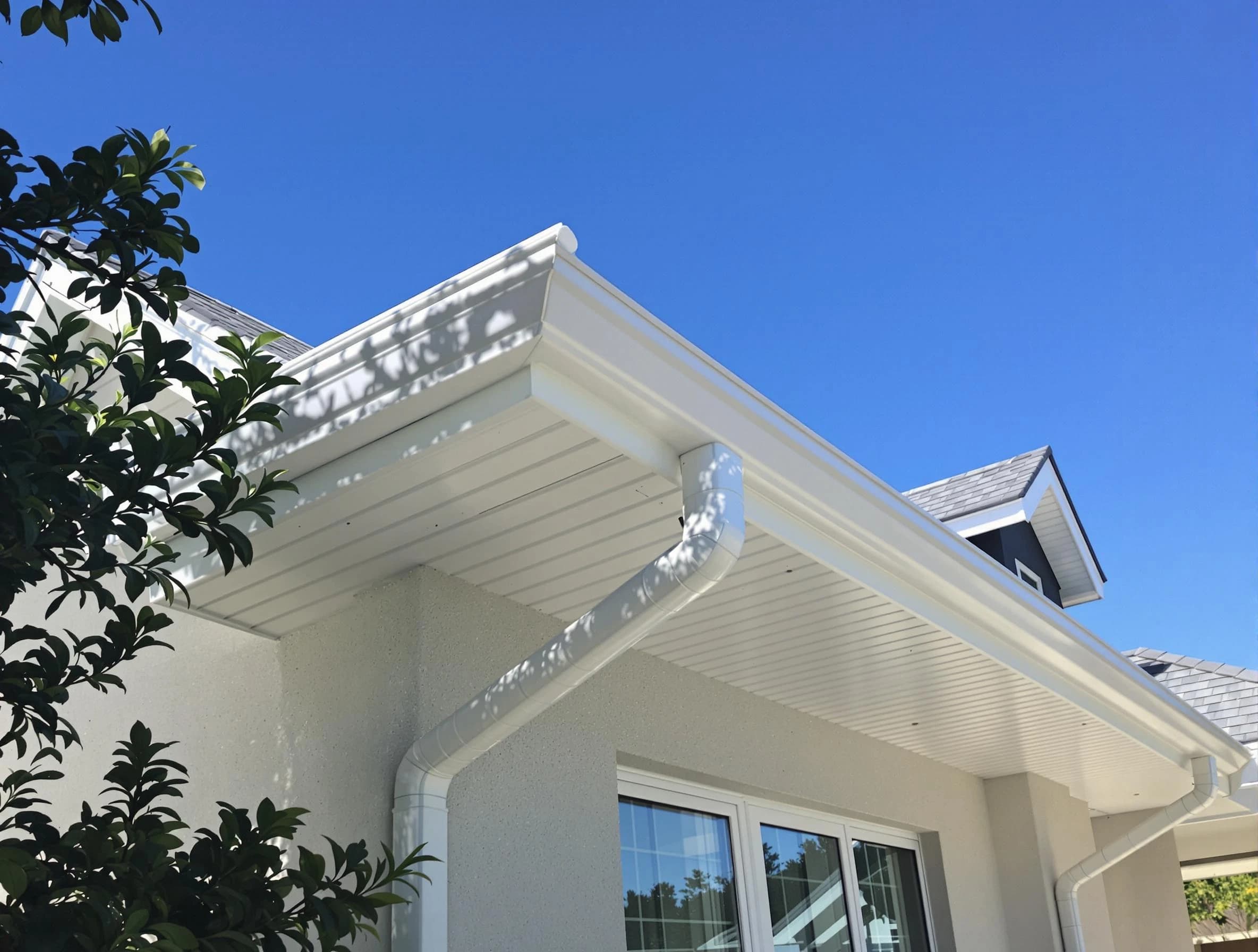 Custom-fit rain gutter system by Euclid Roofing Company in Euclid, OH