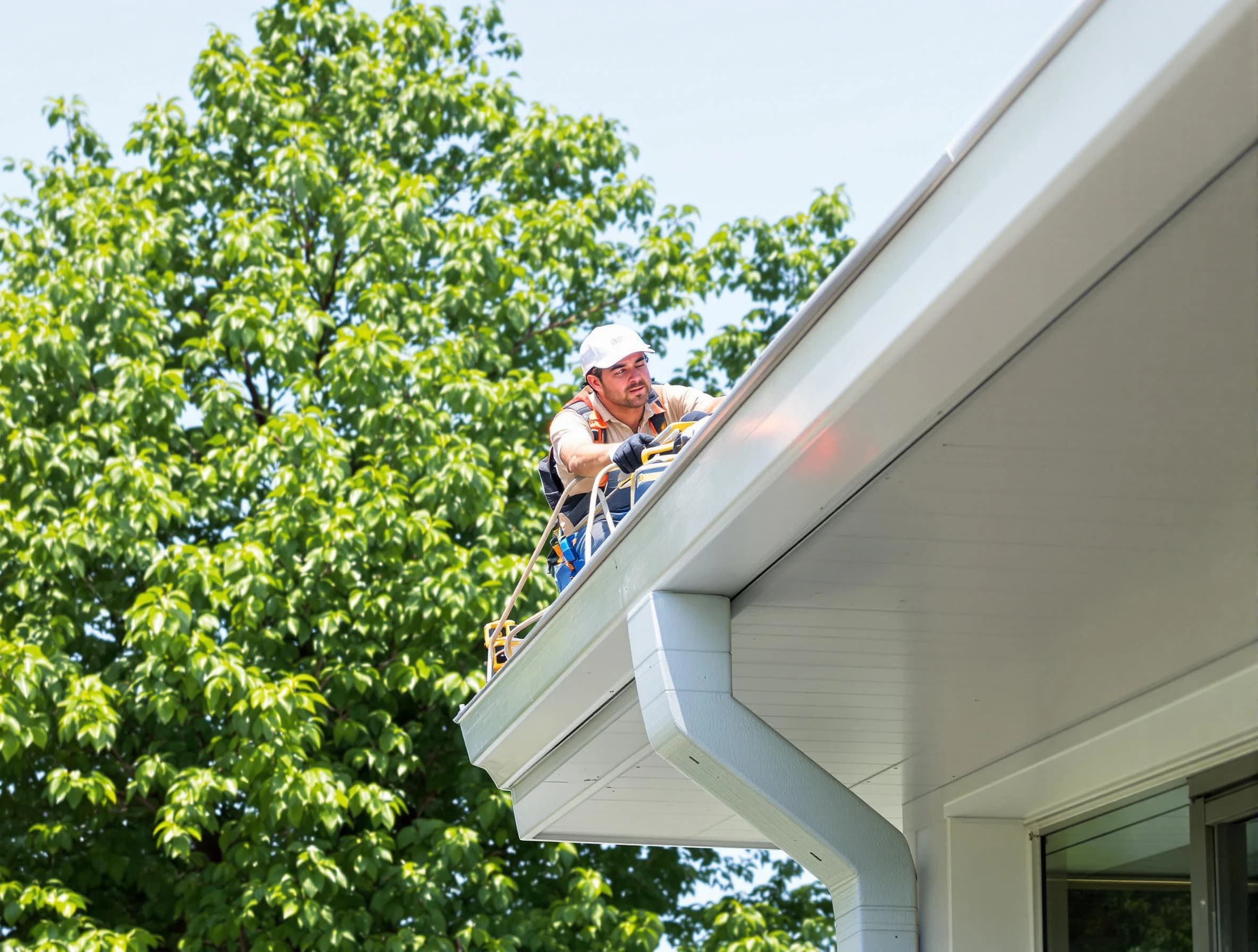 Euclid Roofing Company expert examining roof shingles in Euclid, OH