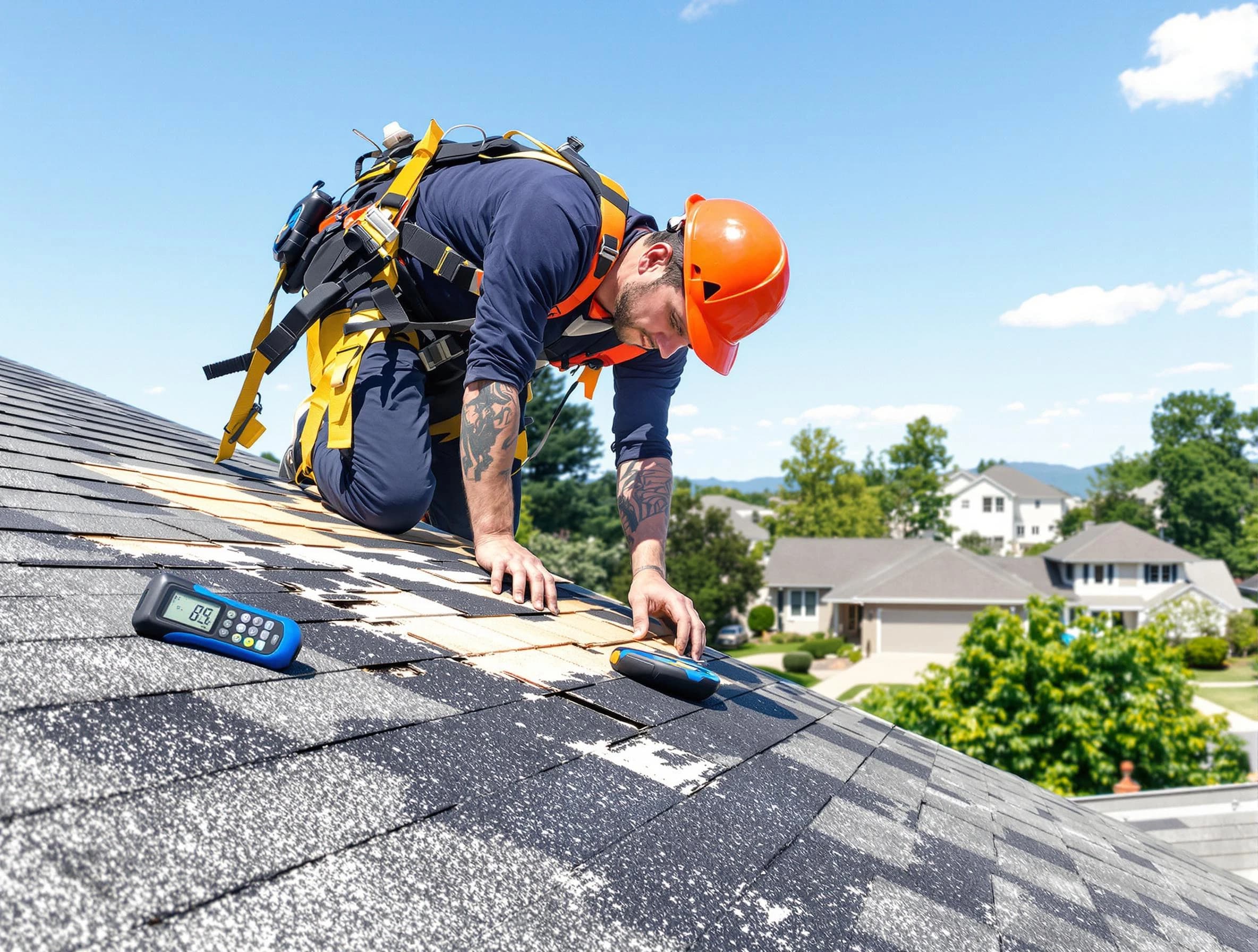 Euclid Roofing Company professional performing roof repairs in Euclid, OH